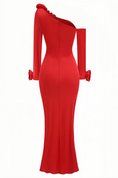 Isla 3d Pleated Maxi Dress