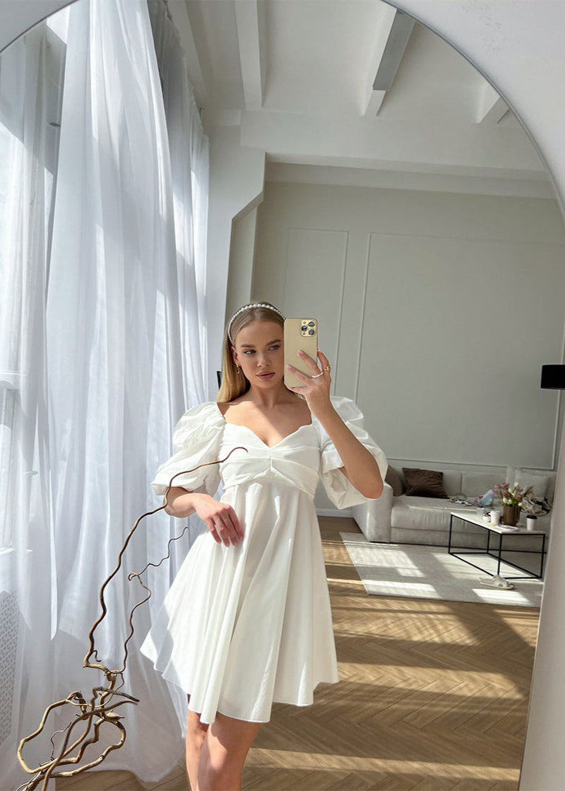 Aria - Contrast Panel Mini Dress