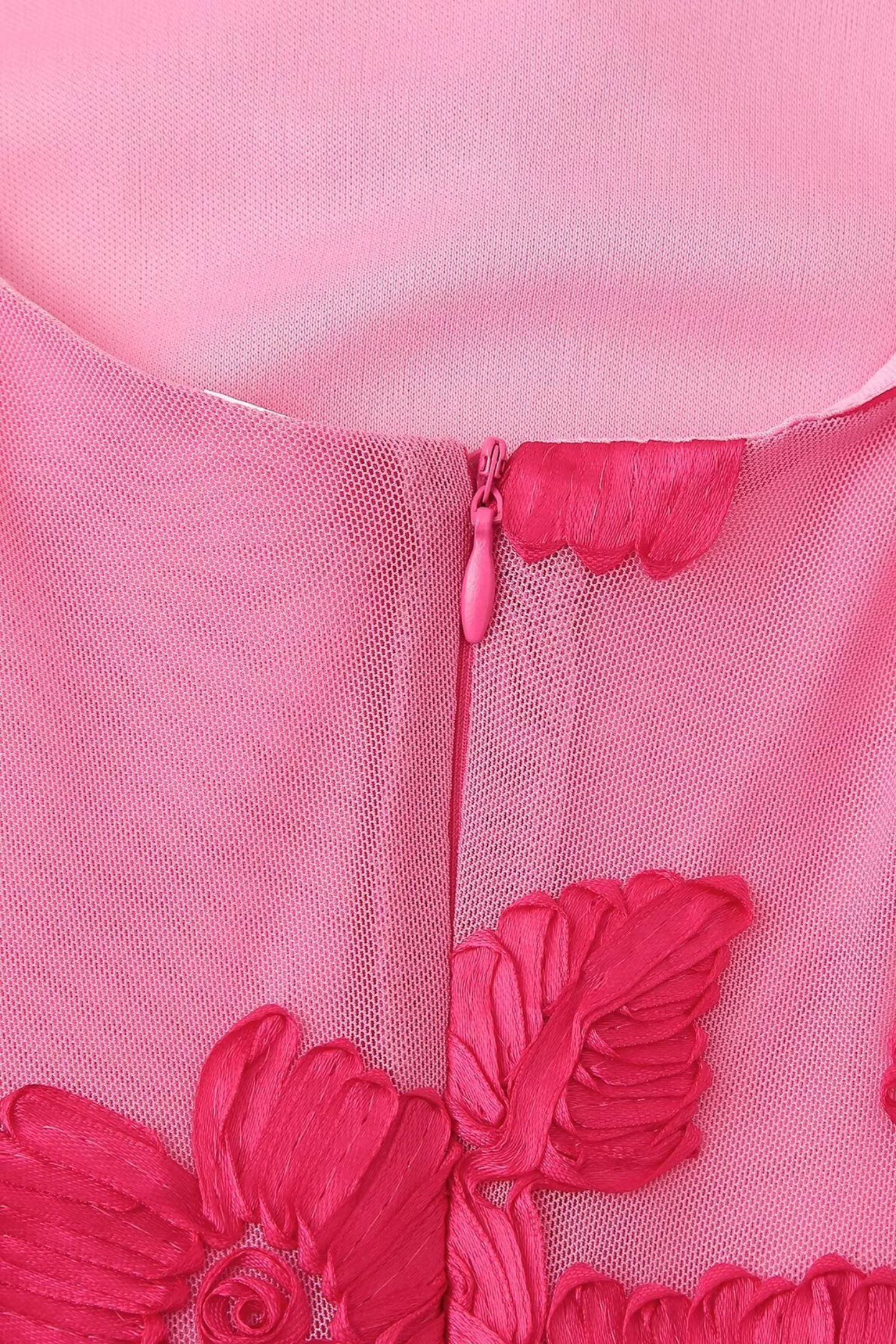 Barbara Applique Mesh Maxi Dress