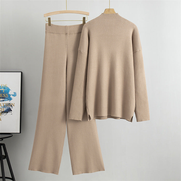 Khaki - Rhinestone Letter Two Piece Set