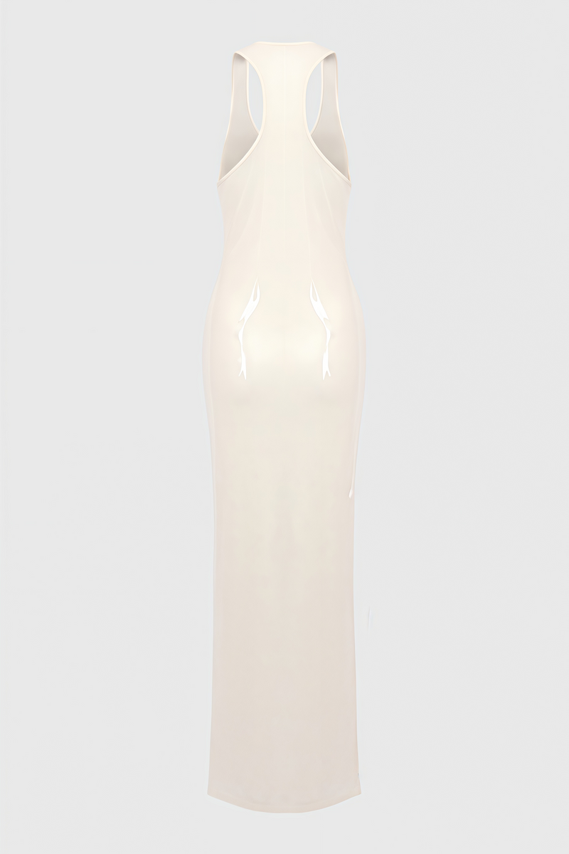 Jorvika Sleeveless U Neck Sequin Maxi Dress