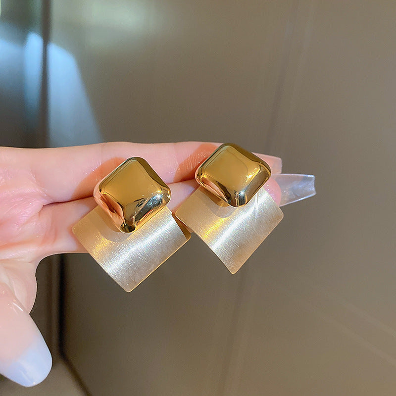 Delicate Artisan Gold Earring