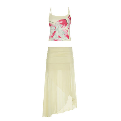 Kenia | Print Mesh Two Piece Set
