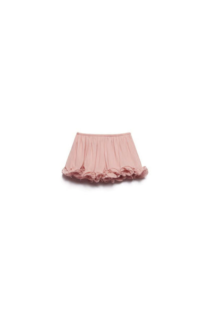 Romantic Drama Chiffon Wavy Ruffles Elastic Waist Loose Shorts