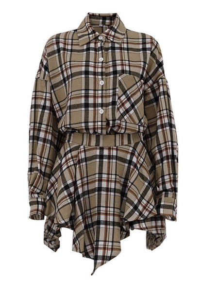 Plaid Charm Two-piece Set