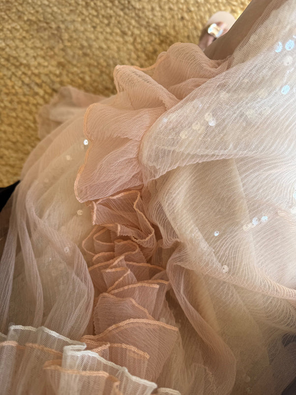 Glimmering Tulle Fairycore Sequin Maxi Dress _ Dreamy Resort Gown