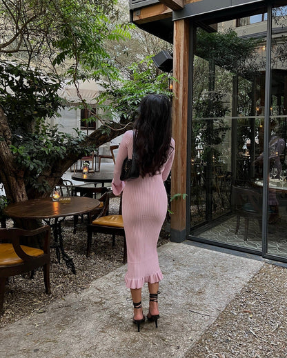 Neoma | Maternity Long Sleeved Midi Dress