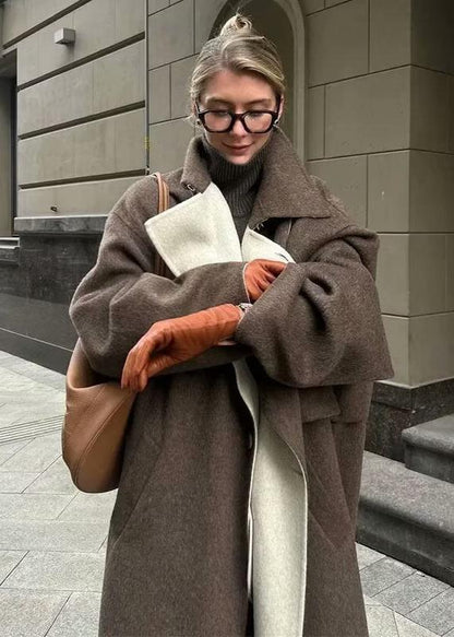 Long Style Woolen Coat for - Timeless Comfort & Versatility