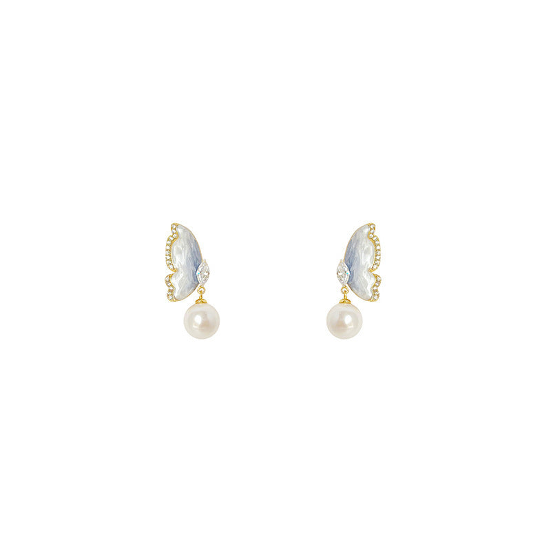 Delicate Artisan Pearl Earring