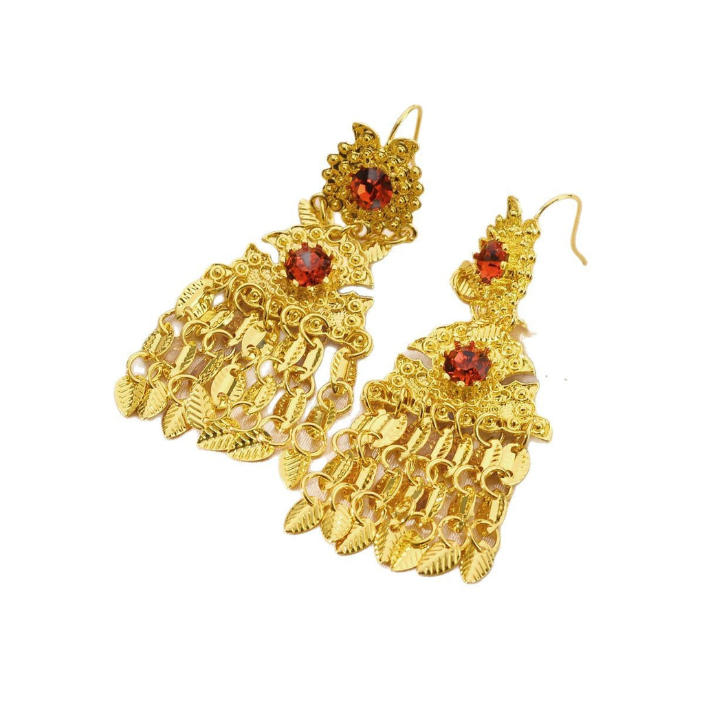 Delicate Artisan Gold Earring