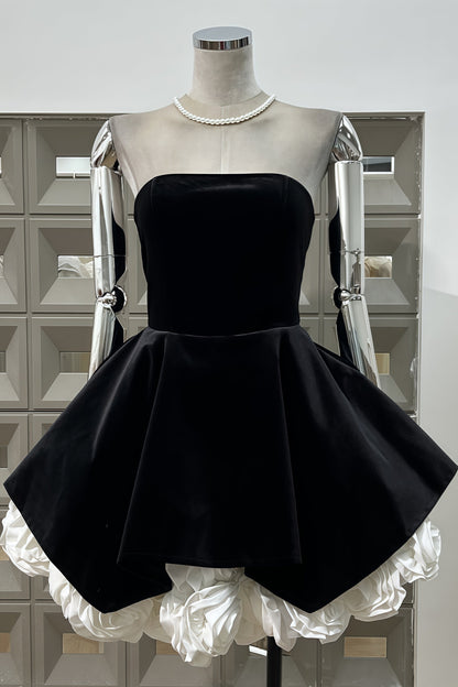 Anira Sleeveless 3d Mini Dress