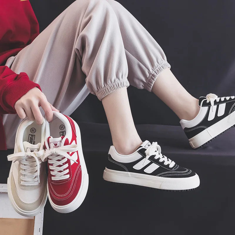 Outdoor Runners Jogging Sneaker Canvas Walking Shoes Autumn Flat Without Heel Spring Tennis Trainers