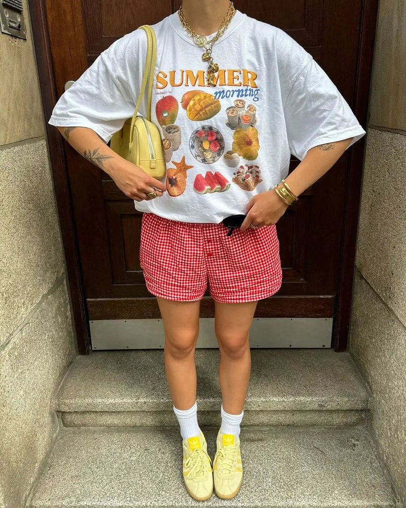 Oversized Harajuku Fruits T-shirt