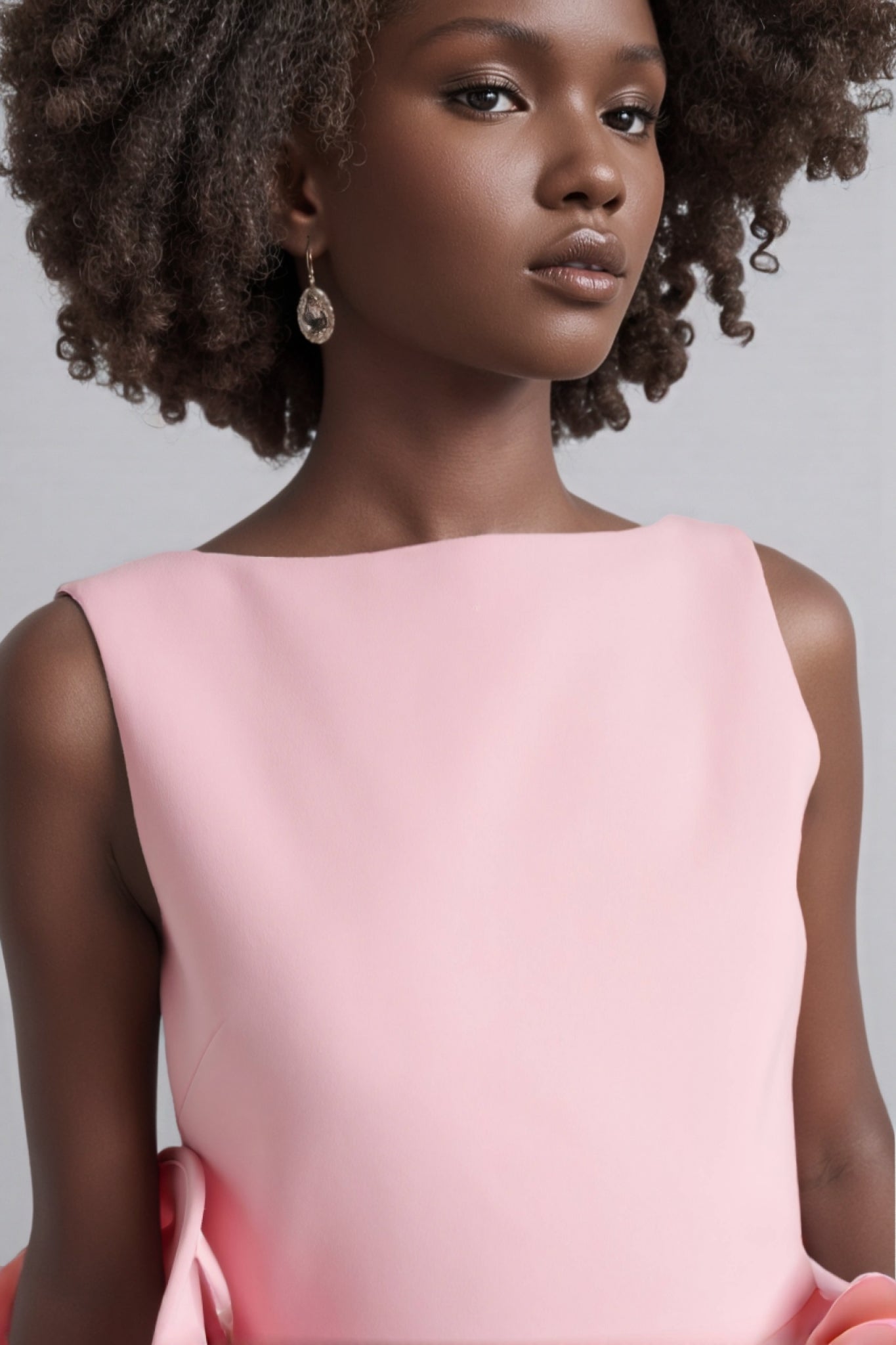 Stepha Pink 3d Mini Dress