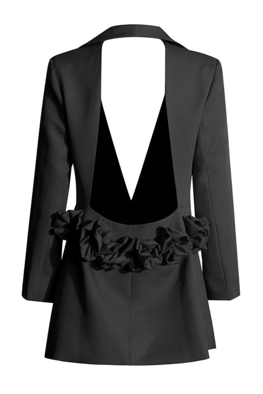 Pathia Cutout Backless Blazer