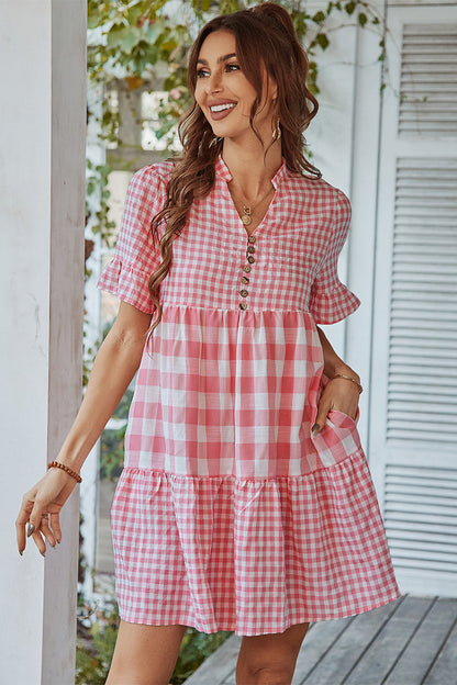 Genista French Doll Mini Dress - Pink