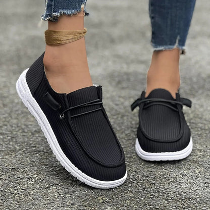 Anti-slip Flat Walking Spring Autumn Round Toe Flats Loafers