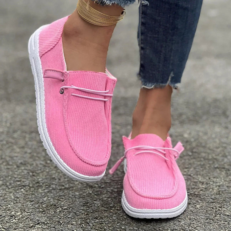 Anti-slip Flat Walking Spring Autumn Round Toe Flats Loafers