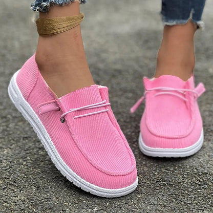 Anti-slip Flat Walking Spring Autumn Round Toe Flats Loafers