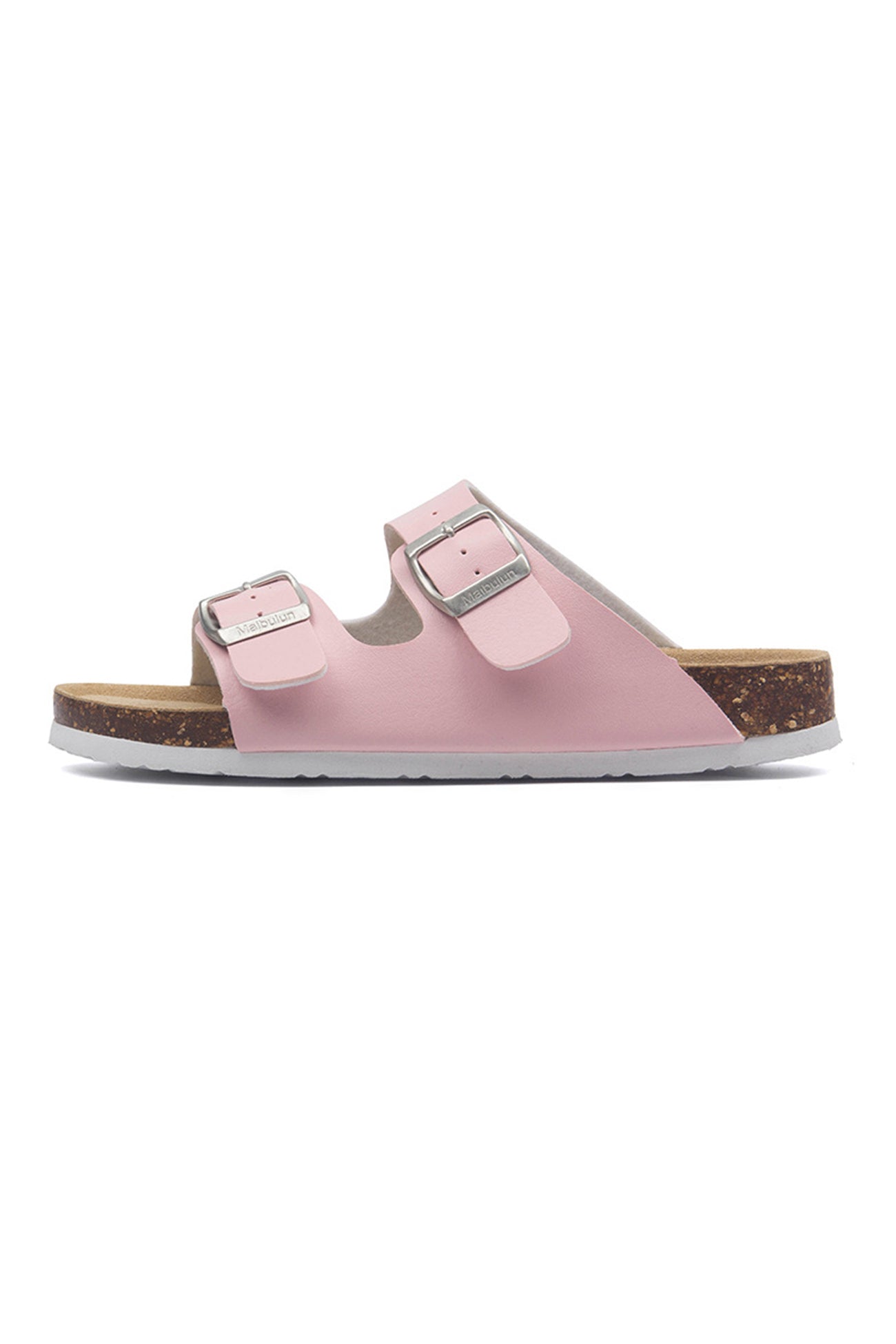 Printed Buckle Flat Sandals