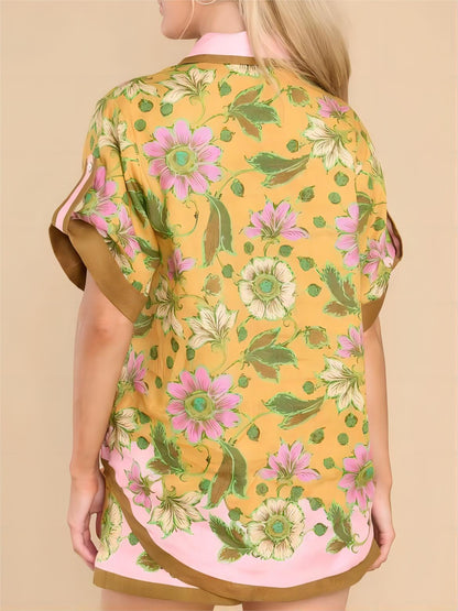 Retro Loose Shorts Set