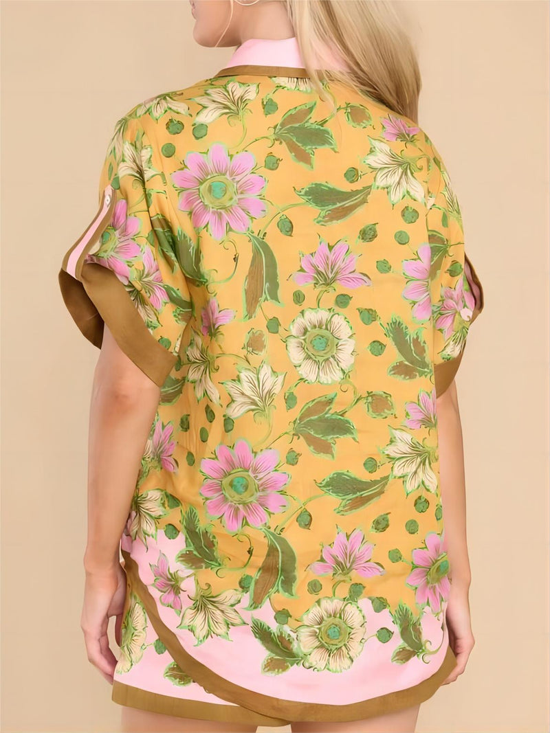 Retro Loose Shorts Set