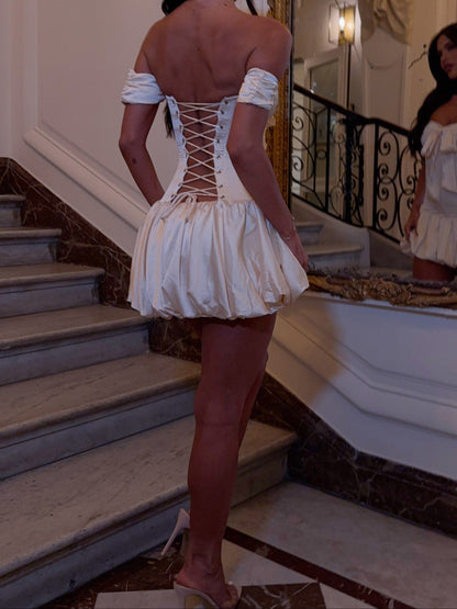 Carolina Mini Dress Ivory