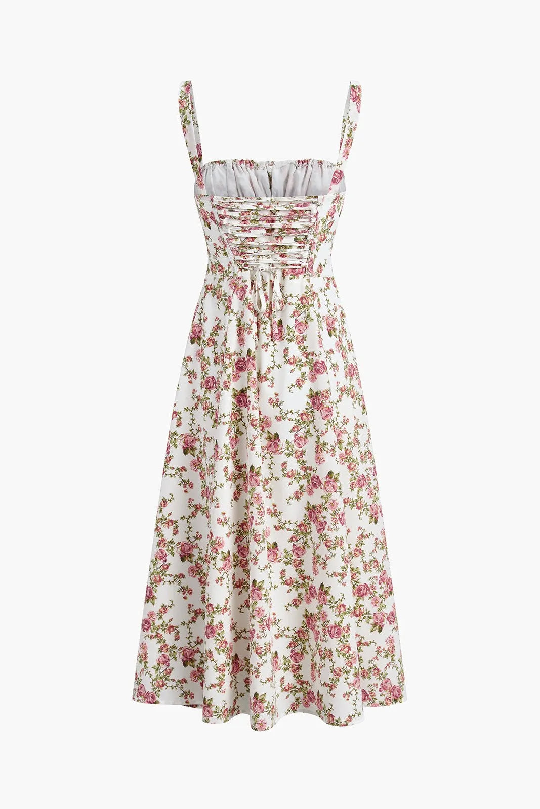 Reagan Pink Slit Midi Dress