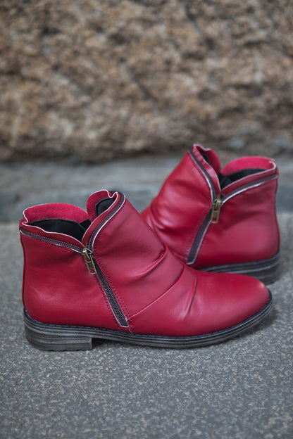 En Bloom | Ruched Ankle Boot