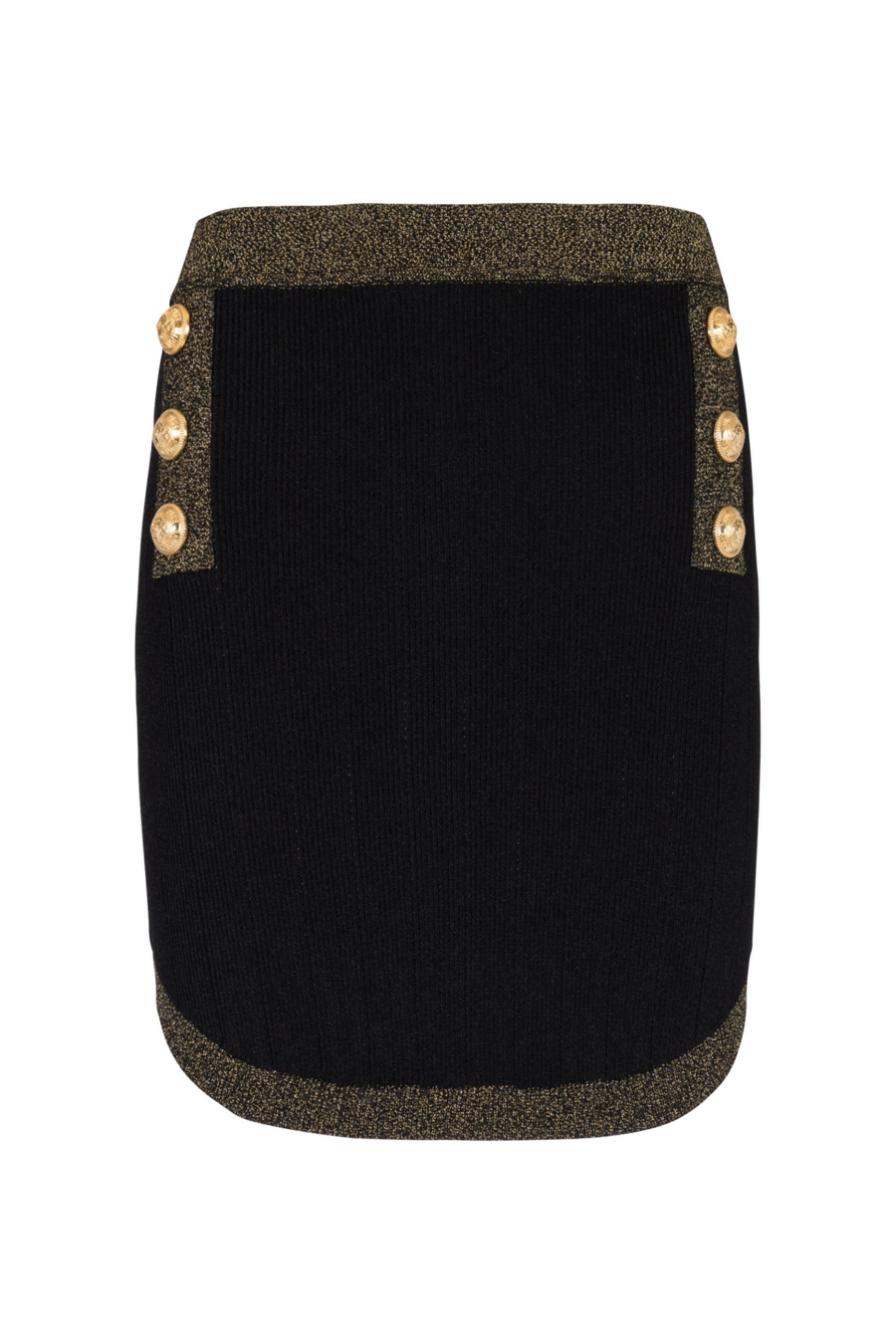 Ryvia Buttoned Knit Mini Skirt