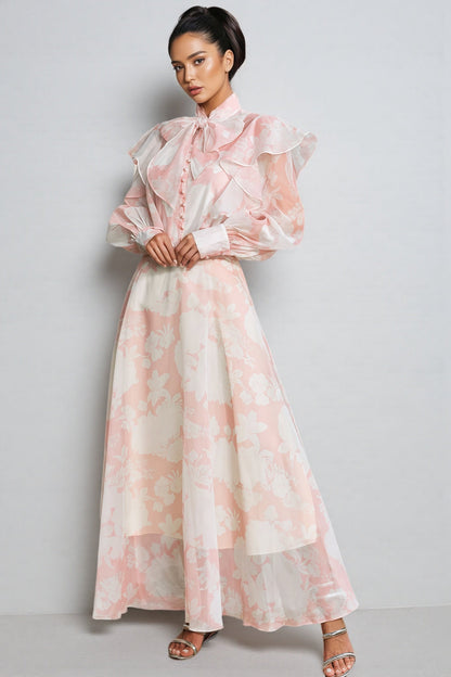 Caldris Printed Maxi Dress Set