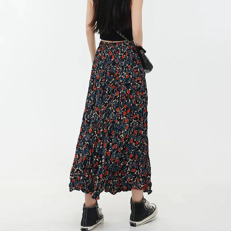 Dressbetty - Korean Print Long Skirt