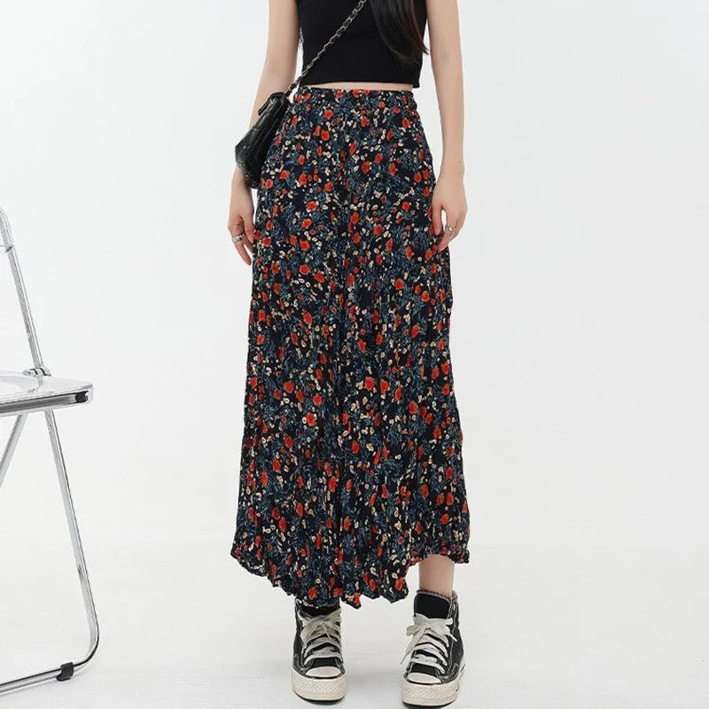 Dressbetty - Korean Print Long Skirt