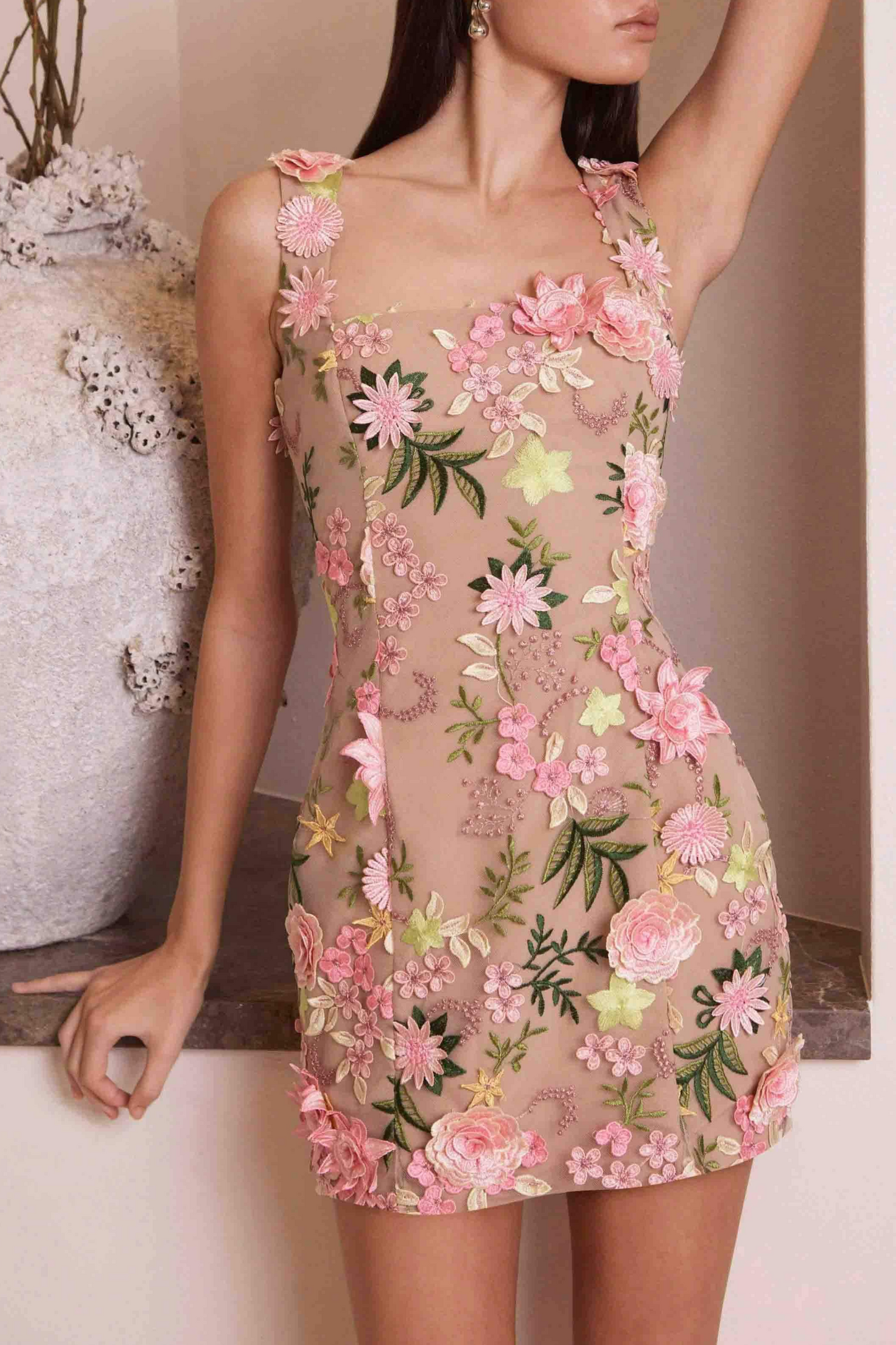 Rudima Appliqué Mini Dress