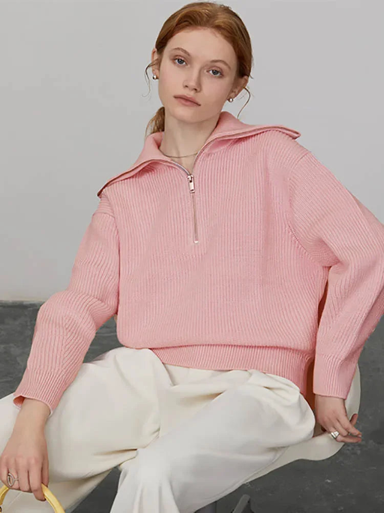 Zip Up Comfy Sweater