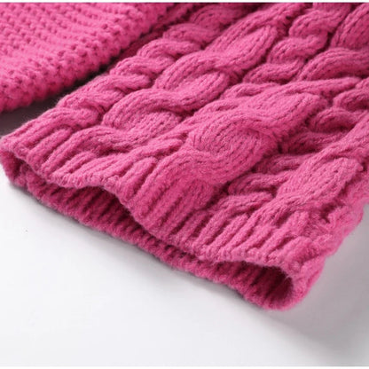 Loose Twist Knitted Sweater Pullover Oversize O-neck Long Batwing Sleeve Female Pullovers Autumn Winter Lady Sweaters