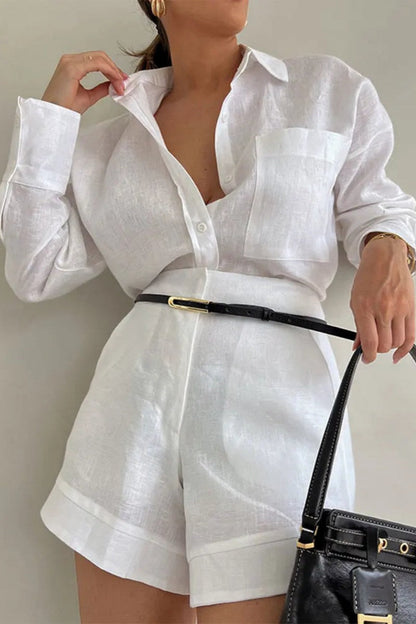Senela - Cotton Linen Blend Two Piece Set