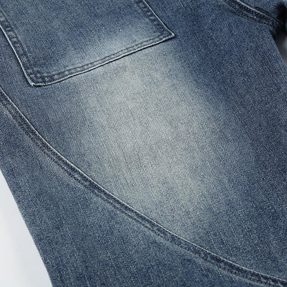 Y2k Low Waisted Washed Flare Jeans Korean Blue Slim Fit Denim Pants Lady Boot Cut Trousers