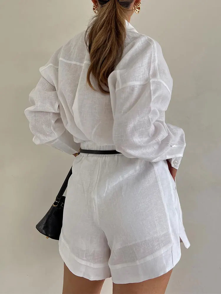 Senela - Cotton Linen Blend Two Piece Set