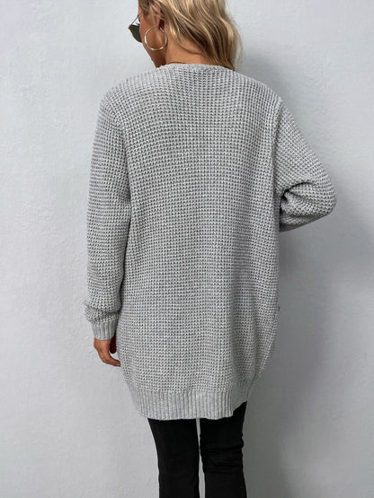 Dressbetty - Color Pockets Long Cardigan