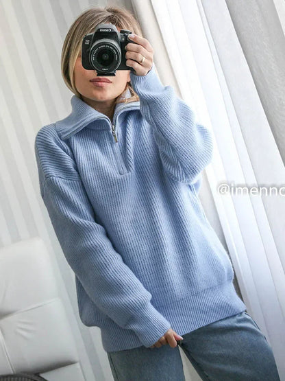 Zip Up Comfy Sweater