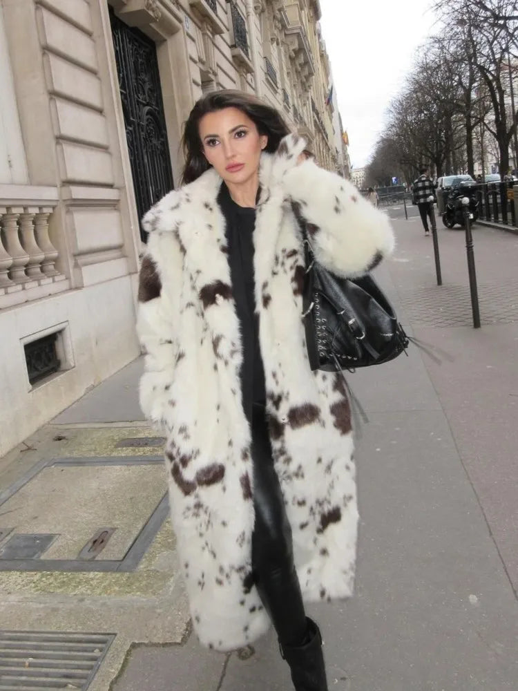 Flafi Leopard Fur Coat