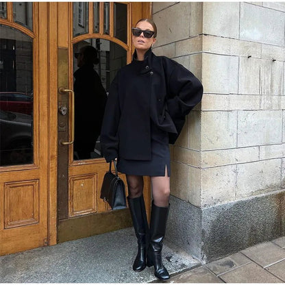 Stylish Versatile Jacket Stand-collar Classic Mature Autumn Coat Trend Edgy High-quality Street Wear