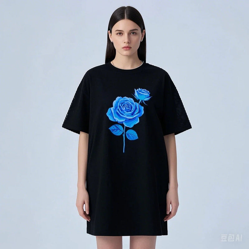 Long Style Cotton T-shirt