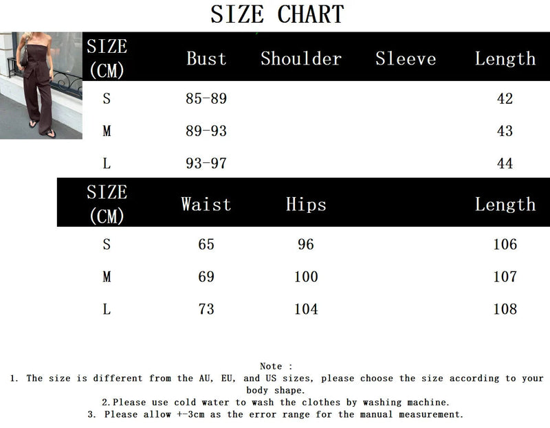 Pants Sets Summer Off Shoulder Lace-up Tube Top+wide Leg Trouser New Simple 2 Piece Set