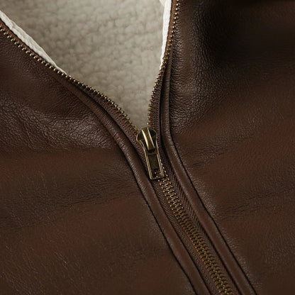 Patchwork Pu Leather Jackets Basic Turn-down Collar Long Sleeve Coats Autumn Winter Lady