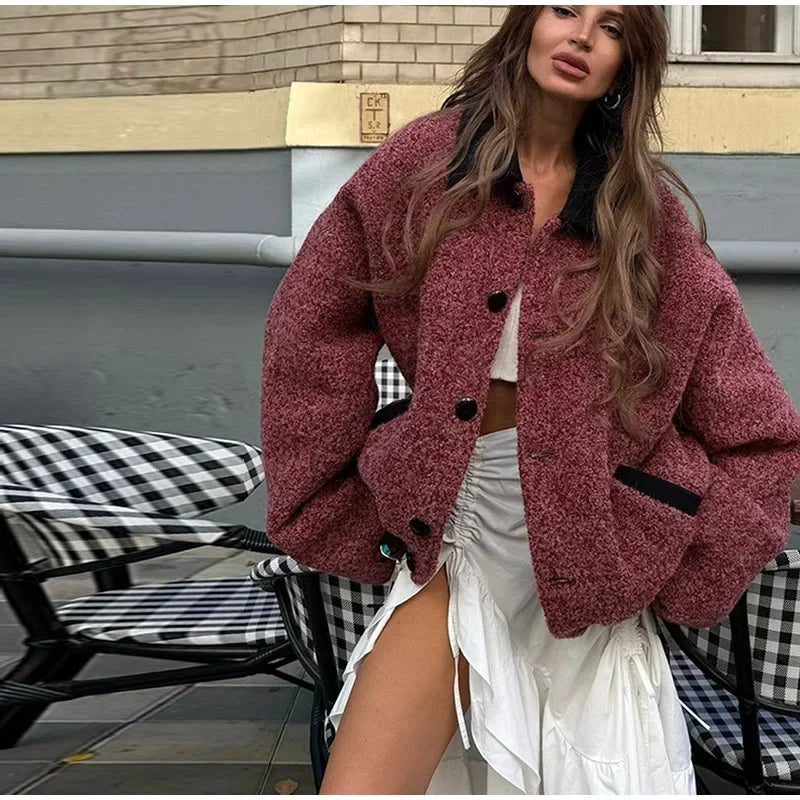 Sweet Panelled Coat Turndown Collar Long Sleeve Single Breasted Female Coats Spring New Lady Jackets