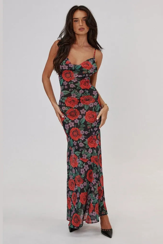 Salama Print Cami Maxi Dress