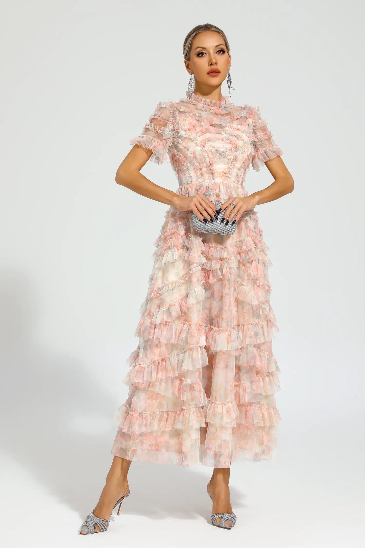 Saroyan Pink Midi Dress