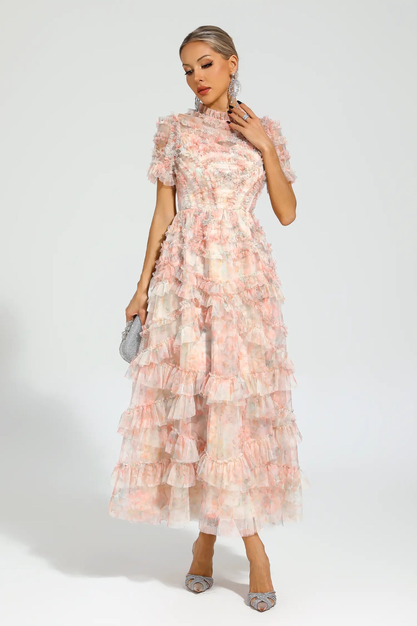 Saroyan Pink Midi Dress